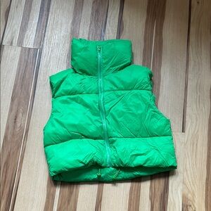 Vibrant Green Puffer Vest